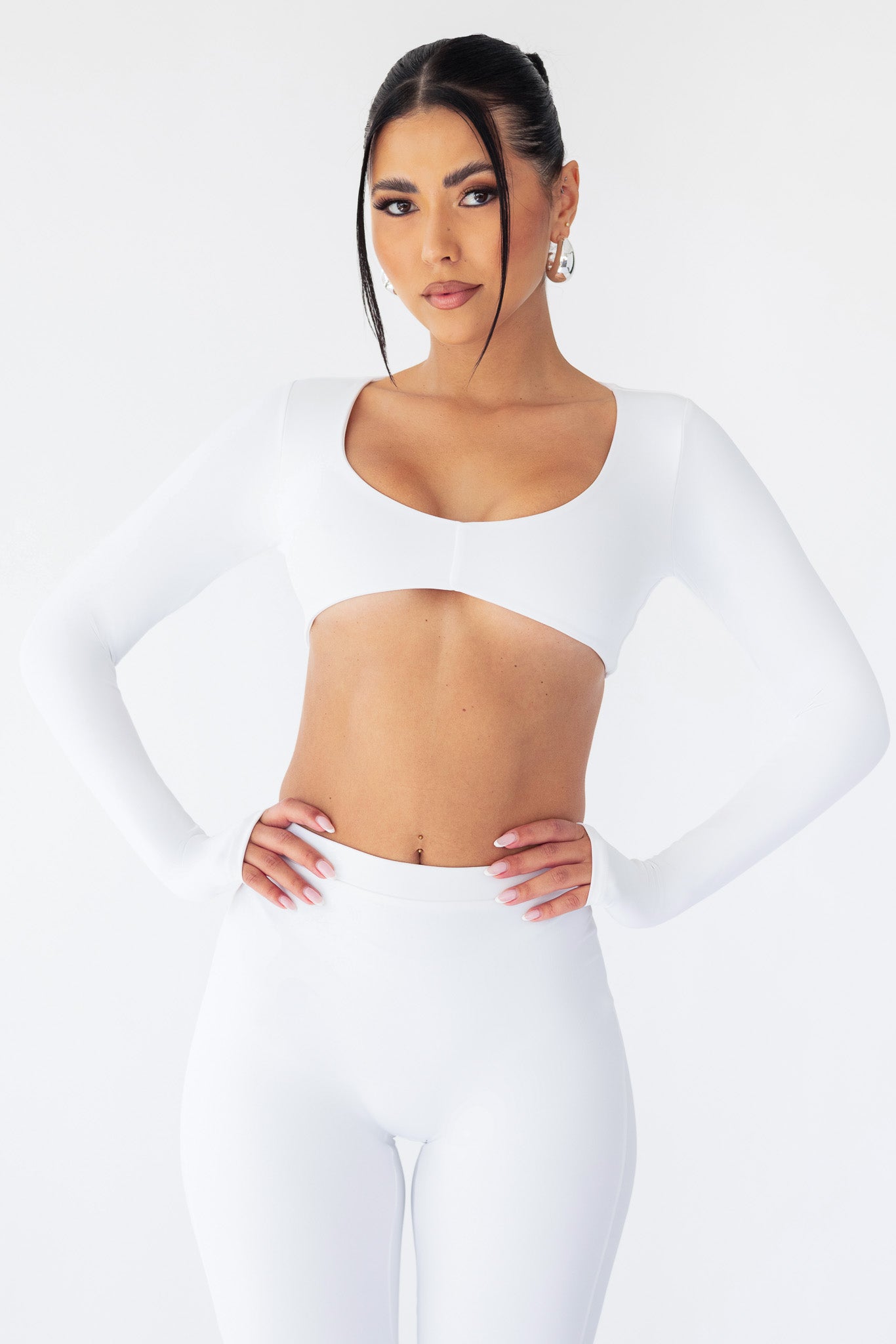 Ella White Corset Top, Tops